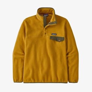 NWOT Patagonia Synchilla Snap-T Pullover Fleece - Mustard/Olive - Men S/ Women M